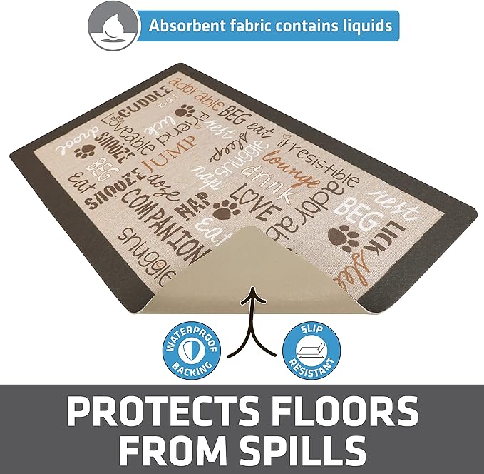 Drymate Pet Bowl Placemat, Dog & Cat Food Feeding Mat - Image 3