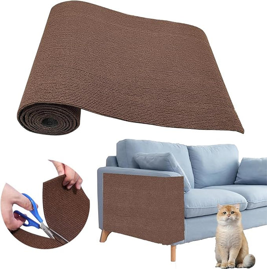 Cat Scratch Couch Furniture Protector, Adhesive Cat Scratch Pad Deterrent by SREBAY