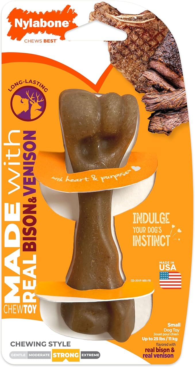 Nylabone Strong Chew Femur Bone Dog Toy Made - Image 10