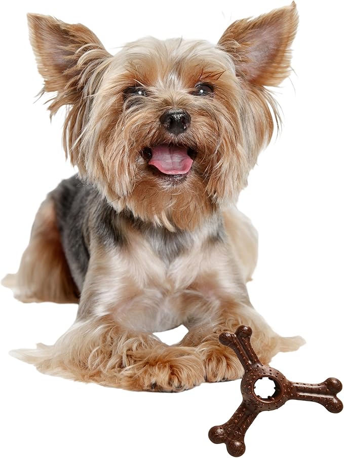 SPOT Bam-Bones Plus Triple Chew Dog Toy, Durable Bamboo Fiber & Nylon, by SPOT