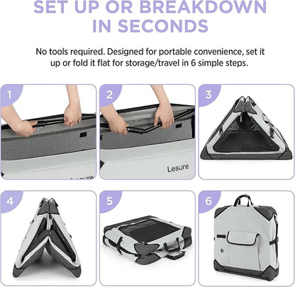 Lesure Collapsible Dog Crate - Image 4