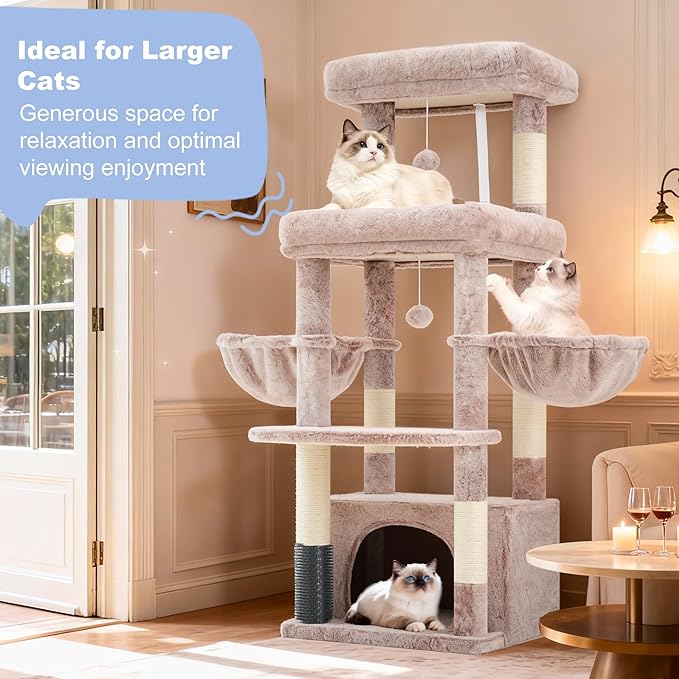 Hey-brother Cat Tree Tower, Scratching Posts - Image 9