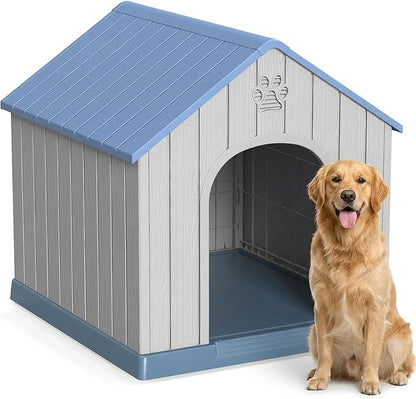 DRATO Outdoor Dog House Waterproof Roof, Large Capacity Pet House by DRATOprovidesawarmandcozy