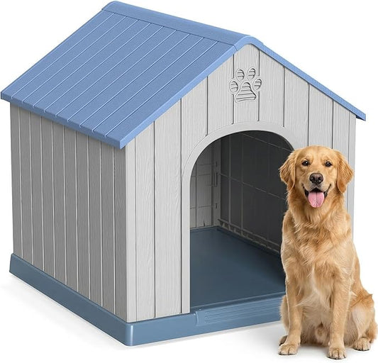 DRATO Outdoor Dog House Waterproof Roof, Large Capacity Pet House by DRATOprovidesawarmandcozy