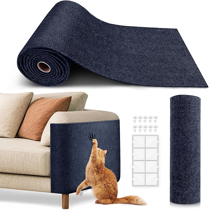 VIVOYAN 78.7"x15.8" Cat Scratch Mat, Trimmable Self-Adhesive Carpet, DIY Climb by VIVOYAN