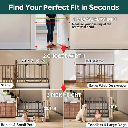 Cumbor 36.6-64" Extra Wide Baby Gate - Image 3