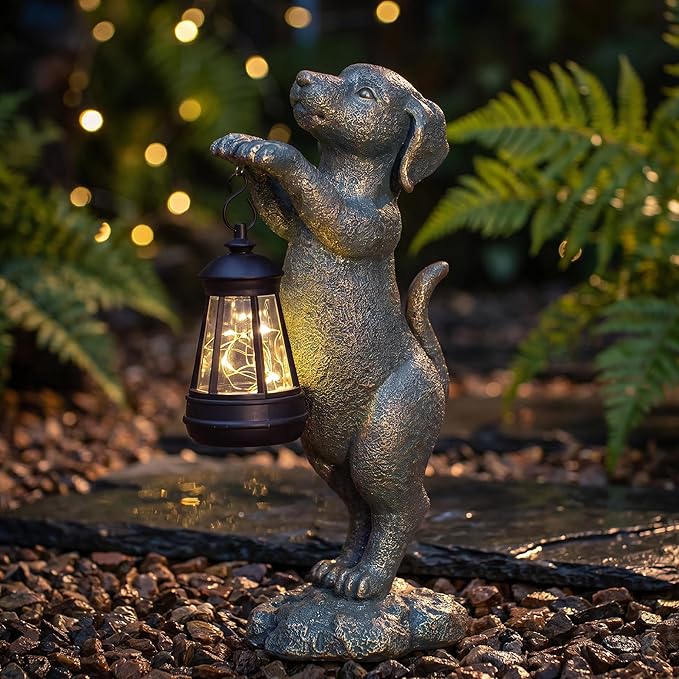 Solar Dog Garden Statue - Image 8