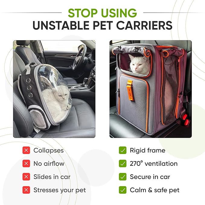 Premium Expandable Cat Carrier Backpack - Image 7