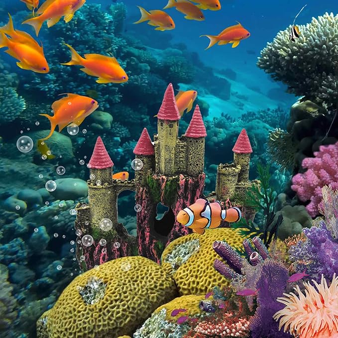 Aquarium Castle Decorations, Resin Castle - Image 7