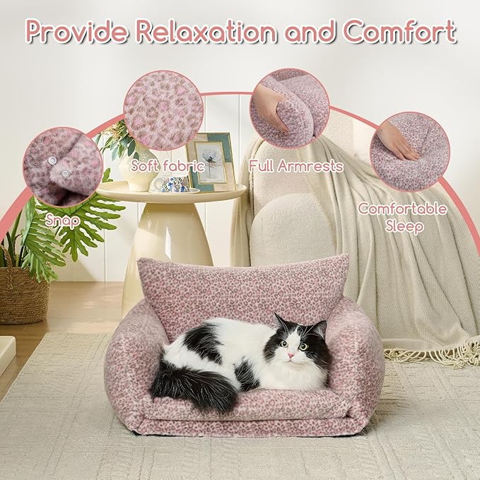 Hollypet Cat Bed Fluffy Plush Multifunctional Double-Layer Machine Washable - Image 6