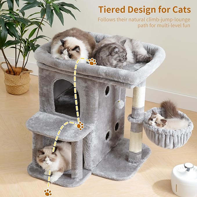 Heybly Cat Tree, 26.3-inch Cat Tower - Image 2