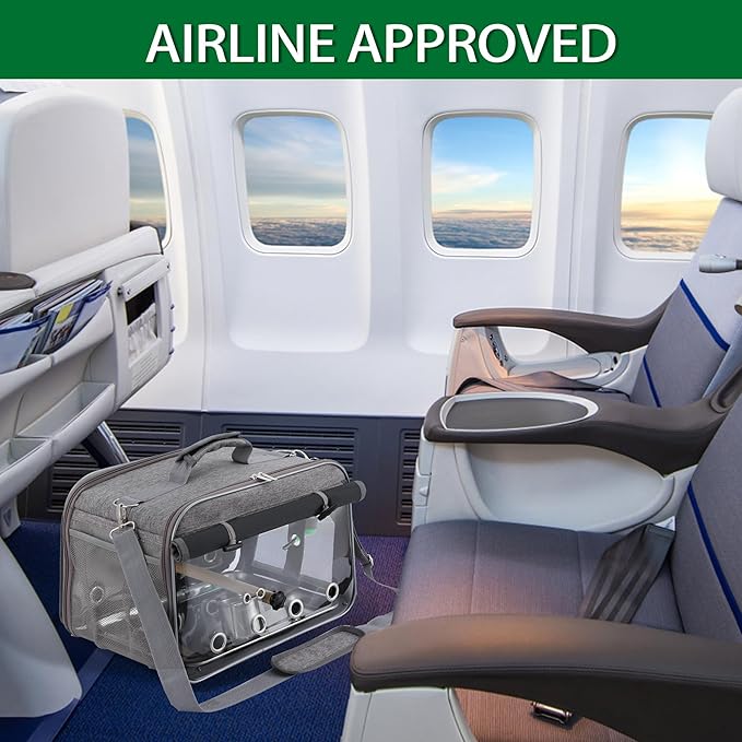 Sanmoncare Airline Approved Bird Carrier, Indestructible Stainless Steel Mesh - Image 6