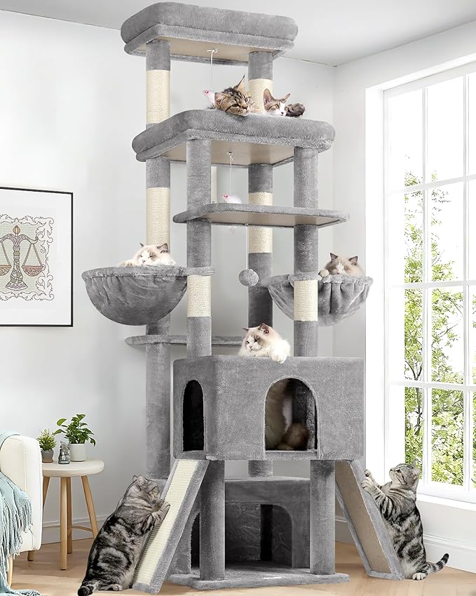 Globlazer Heavy Duty Cat Tree 78 inch Sturdy Cat Tower by Globlazer