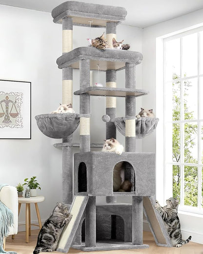 Globlazer Heavy Duty Cat Tree 78 inch Sturdy Cat Tower by Globlazer