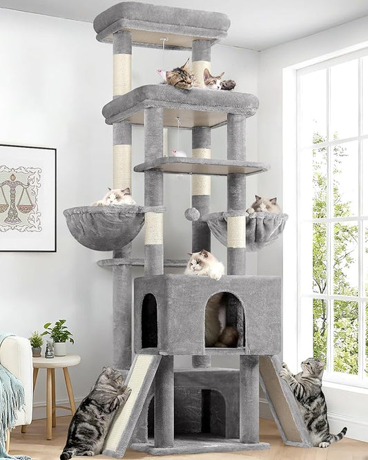 Globlazer Heavy Duty Cat Tree 78 inch Sturdy Cat Tower by Globlazer
