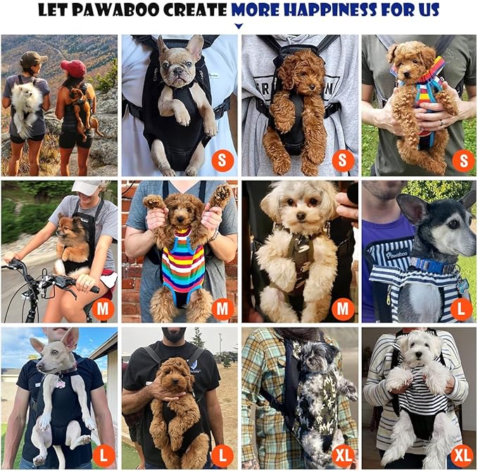 Pawaboo Pet Dog Carrier Backpack, Adjustable Pet Front Cat Dog Carrier Backpack - Image 3