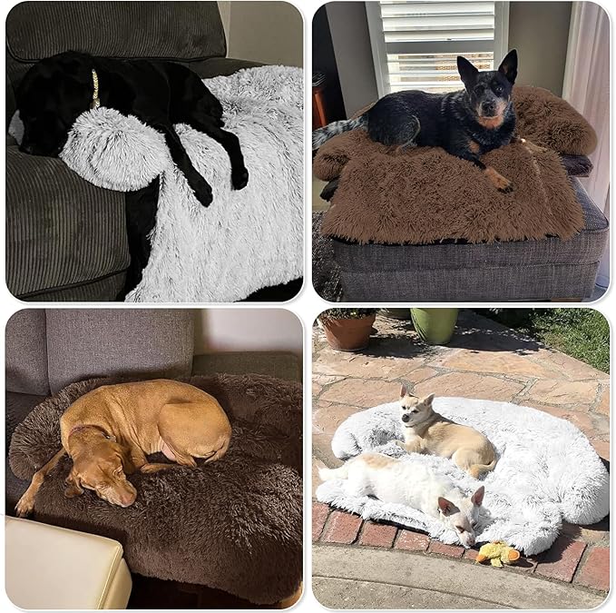 GGIB Calming Dog Bed Fluffy Plush Dog Mat - Image 7