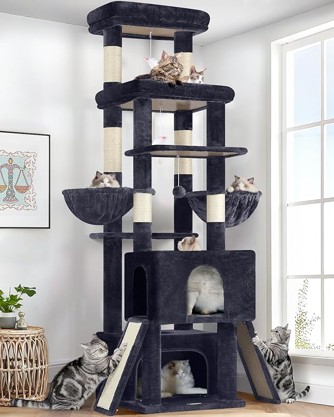 Globlazer Heavy Duty Cat Tree 78 inch Sturdy Cat Tower by Globlazer