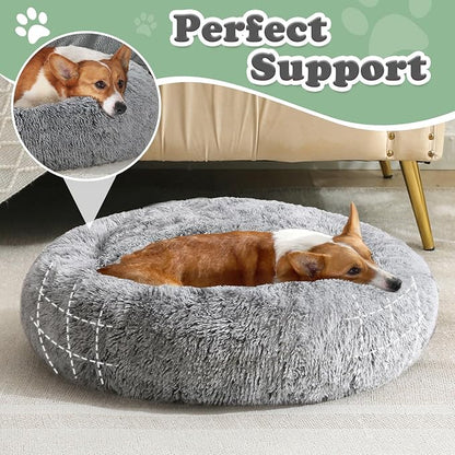 JOLLYVOGUE Dog & Cat Bed, Calming Anti-Anxiety Pet Bed - Image 2