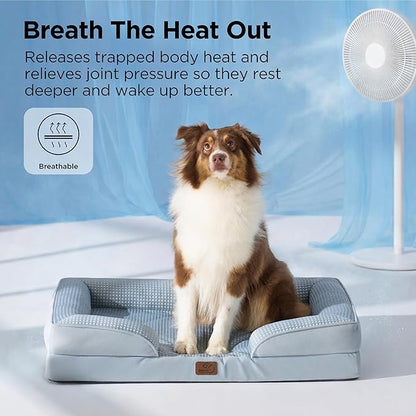 Bedsure L Plus Cooling Dog Bed for Large Dogs - Image 4
