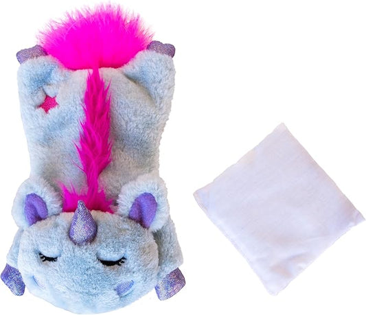 Catstages Cuddle Pal Unicorn Soothing Plush Purple Cat Toy, 8.5" x 5.5" by Catstages