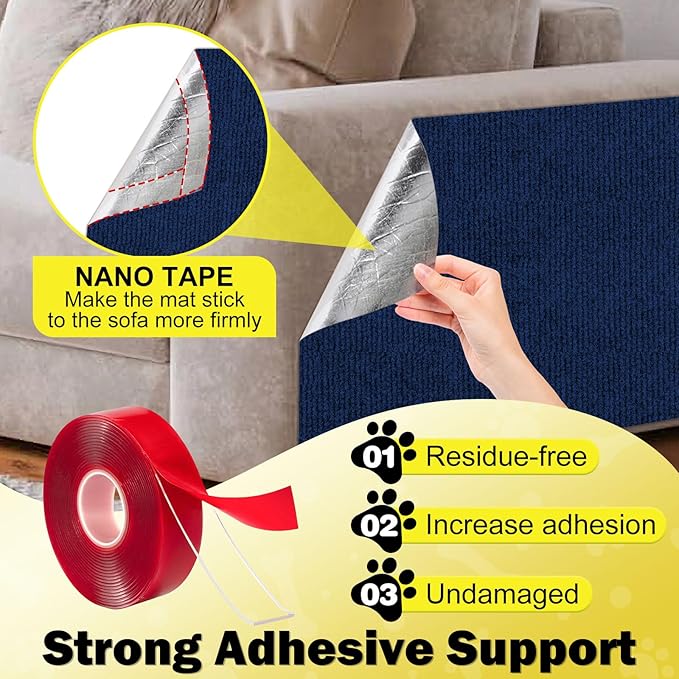 ENONCI 78.7"x15.8" Large Couch Protector from Cat Claws, Anti Scratch Furniture - Image 6