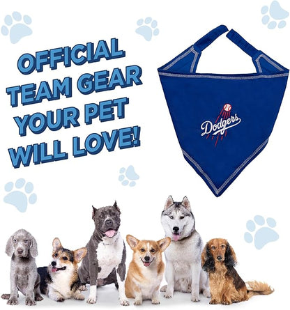 Pets First MLB Los Angeles Dodgers TIE Bandana, Large/X-Large. Dog Bandana - Image 6