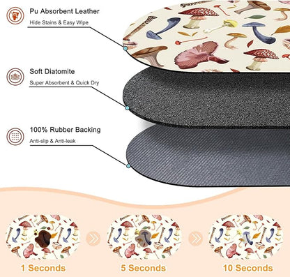 24''x16'' Absorbent Dog Food Mat, No Stains Quick Dry Pet Water Mat Protect - Image 2