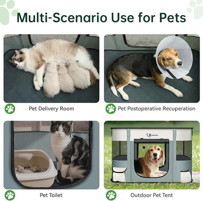 Dog Playpen, Cat Pet Puppy Pen, Portable Playpens - Image 6