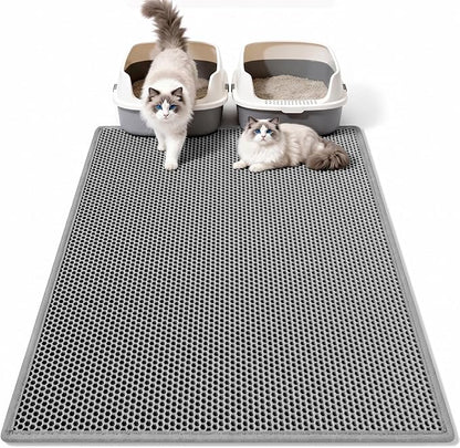 Pieviev Cat Litter Mat Double Layer Waterproof Urine Proof Trapping Mat 1 Pack) by Pieviev