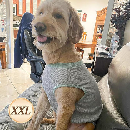 KYEESE 2Pack Dog Shirts Waffle Stretchy T-Shirts Lightweight Tank Top - Image 3