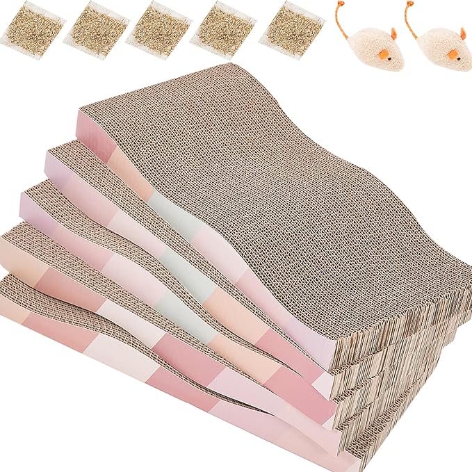 SIDAZON Cat Scratching Pads Cardboard Cat Scratchers - Image 8