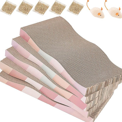 SIDAZON Cat Scratching Pads Cardboard Cat Scratchers - Image 8