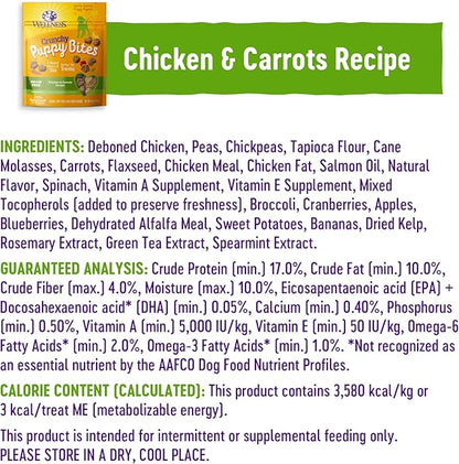 Wellness Crunchy Puppy Bites Dog Training Treats, Grain Free, Chicken and - Image 8