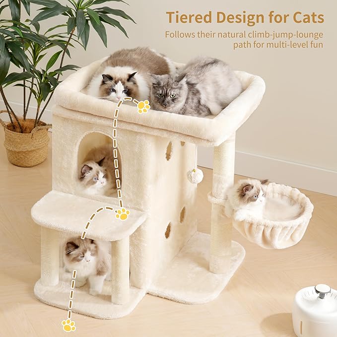 Heybly Cat Tree, 26.3-inch Cat Tower - Image 2