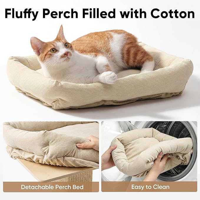FUKUMARU Cat Scratching Post, Modern Style Tall Scratch Posts - Image 7