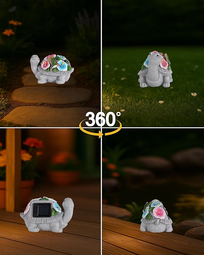 GoGnome Solar Turtle Figurine Lights - Image 8
