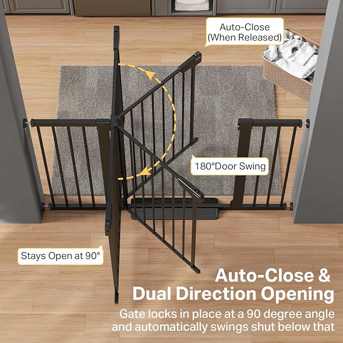 Cumbor 2 Pack 29.7-51.5" Extra Wide Baby Gate - Image 5