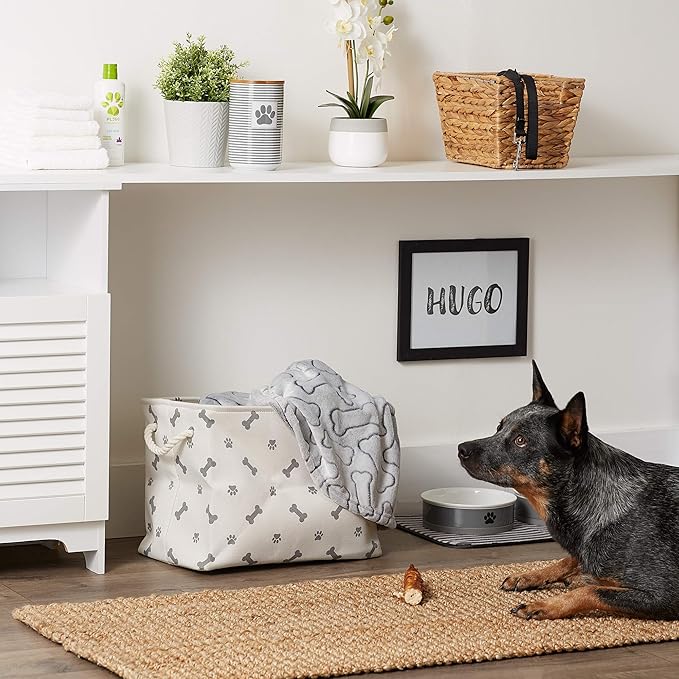 Bone Dry Pet Storage Collection Paw and Bone Print, Medium Rectangle - Image 4