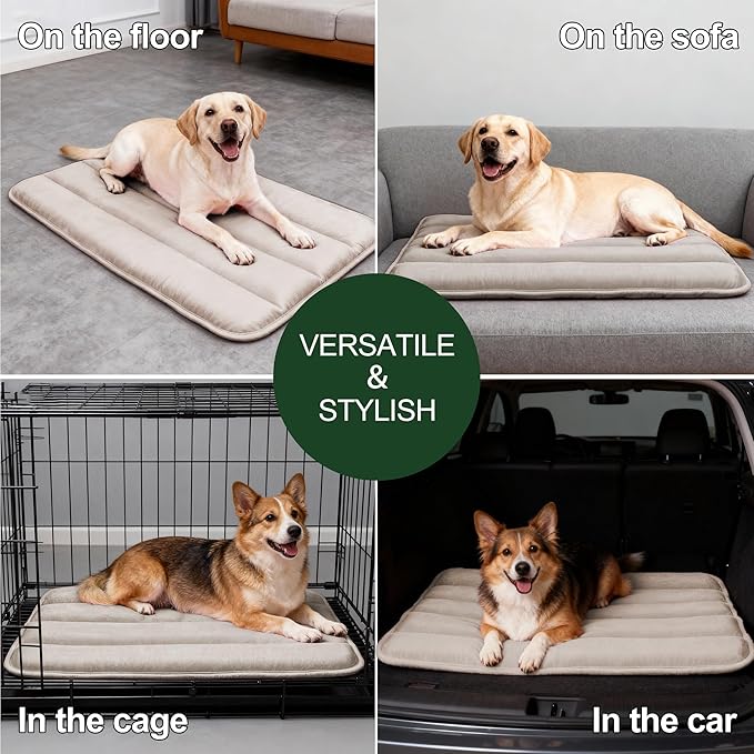 Dog Bed Mat, Reversible Dog Crate Pad - Image 8