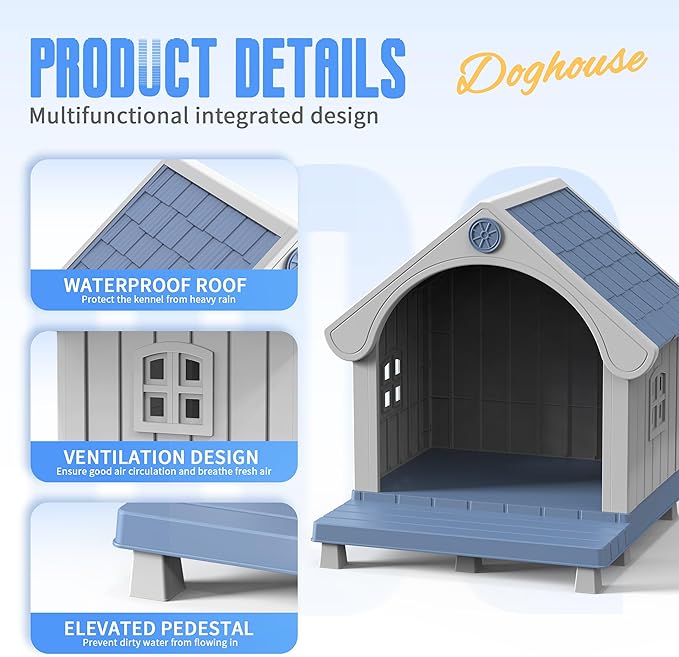 DRATO Dog House Resin Dog Kennel - Image 3