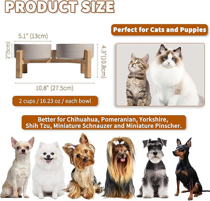 Elevated Ceramic Dog Bowl Set - Image 2