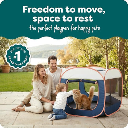FurHaven Soft-Sided Dog & Cat Playpen, Portable Foldable Indoor & Outdoor Pet - Image 2
