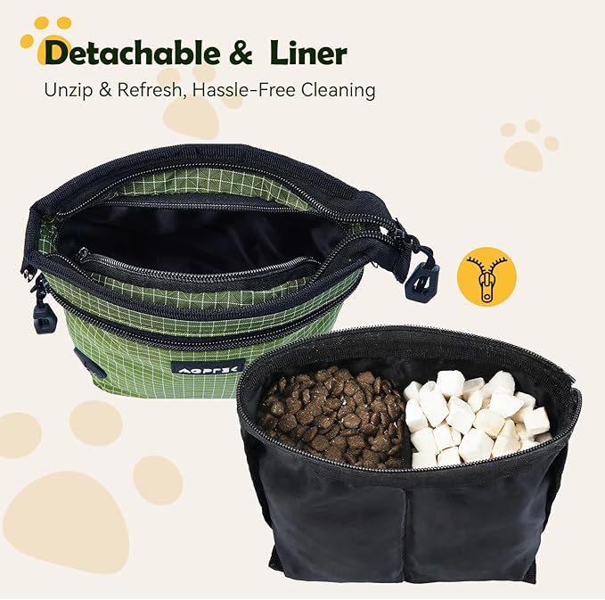AGPTEK Dog Treat Pouch, Magnetic Dog Walking Pouch - Image 4