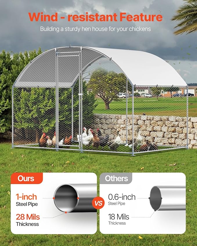 VEVOR Large Metal Chicken Coop - Image 3
