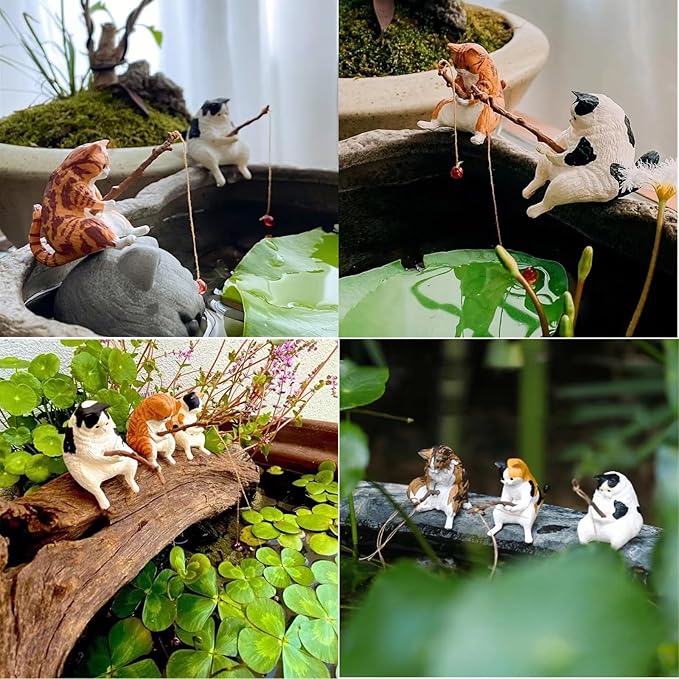 3 PCS Cute Fish Tank Figurines - Image 6