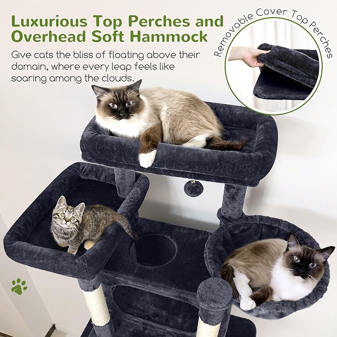 Globlazer XXL Giant Cat Tree, 83 Inch Heavy Duty Tall Cat Tower - Image 2