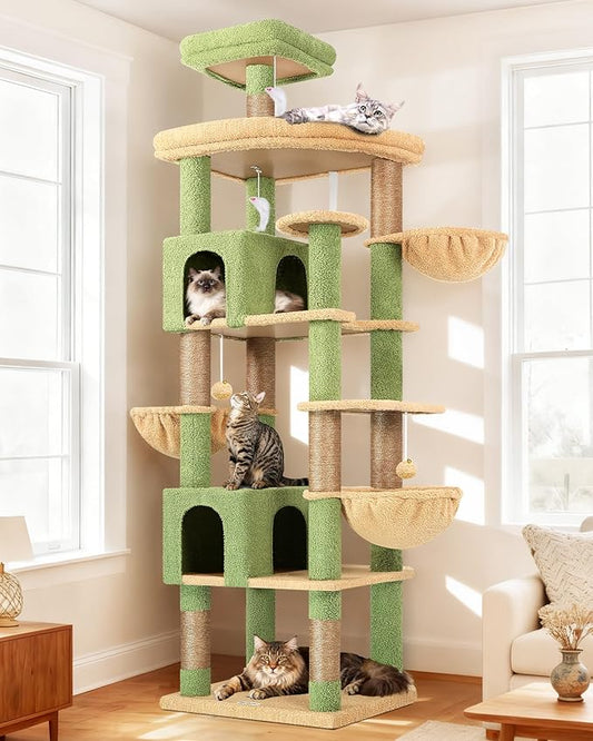 Globlazer Extra Large Cactus Cat Tree Tower, 82in Tall Heavy Duty Cat Tree by Globlazer