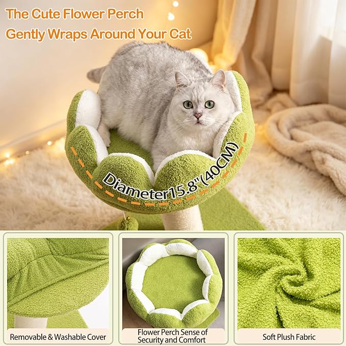 Cat Scratching Post, Cute Flower Cat Scratcher - Image 3