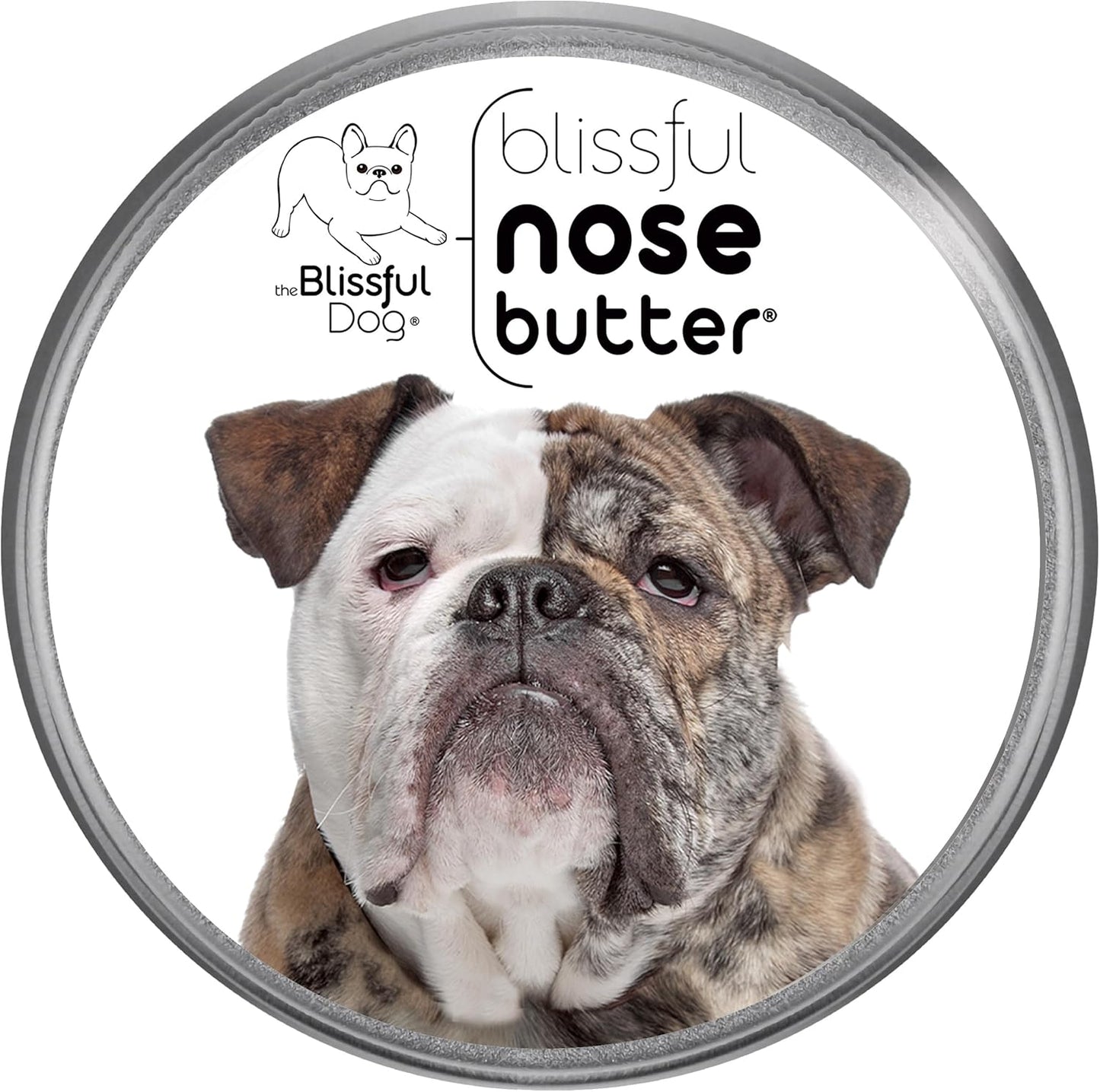 The Blissful Dog Mastiff Nose Butter for Dry, Cracked Skin, Lick-Safe Dog Nose Balm with Moisturizing Shea Butter, Almond, Olive, and Essential Oils, Pet Supplies, Uncented, 4 oz.